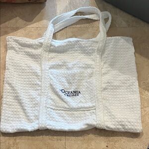 White Oceania Cruises Tote Bag